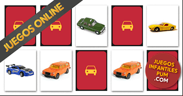 Juego de memoria infantil online y gratis con coches