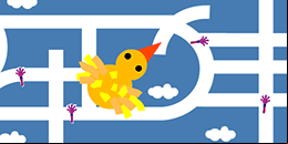 Juego de laberinto infantil gratis y online: Pajarito